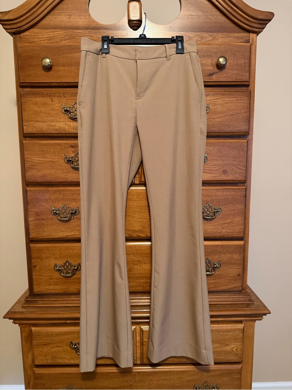 Banana Republic Sculpted Stretch Pants in Light Khaki